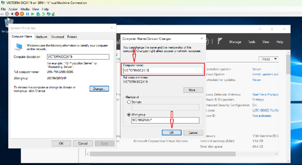 Screenshot: Rename the server (screenshot 6)