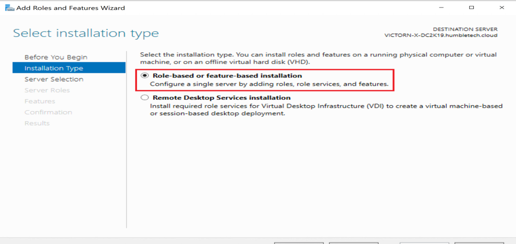 Screenshot: Commit changes and close the wizard