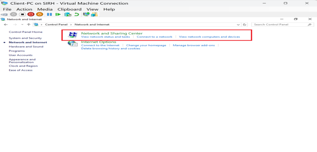 Screenshot: Confirm the client received an IP from the DHCP scope
