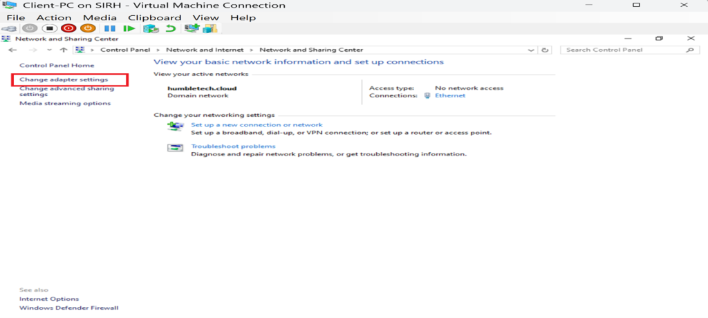 Screenshot: Confirm the client received an IP from the DHCP scope (screenshot 2)