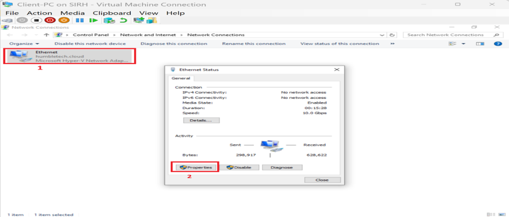 Screenshot: Confirm the client received an IP from the DHCP scope (screenshot 3)