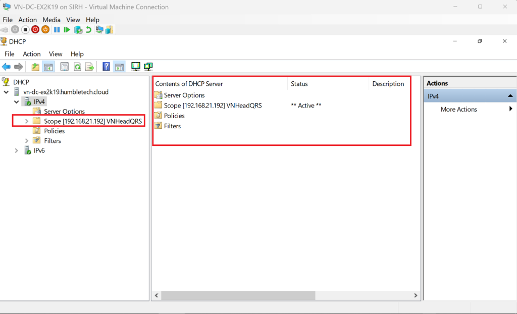 Screenshot: Ensure scope is replicated on the partner server