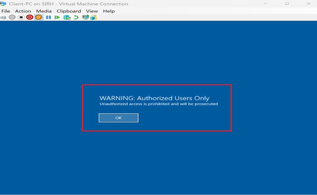Screenshot: Log in to a domain-joined client to verify (screenshot 6)
