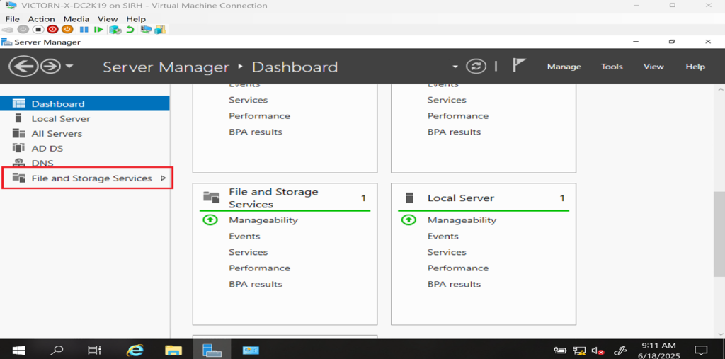 Screenshot: Click Create to finalize the storage pool