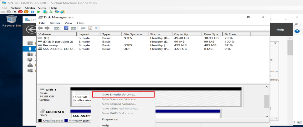 Screenshot: Verify connectivity and storage availability (screenshot 6)