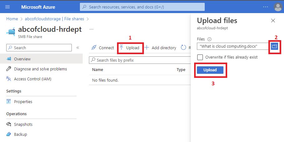 Screenshot: Now click on Upload then on the pop up click on the folder icon. You can browse through your local disk and