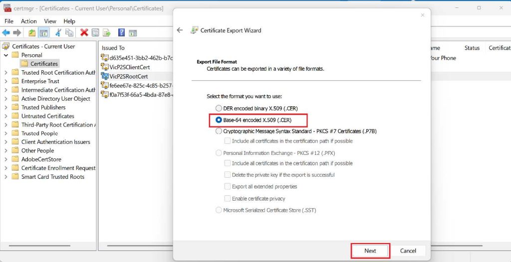 Screenshot: Browse the location you want to save it and then give it a preferred name then click Next, Click Finish to