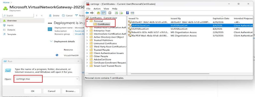 Screenshot: Click on Next on the Certificate Export Wizard, and select No, do not export the private key, then click on