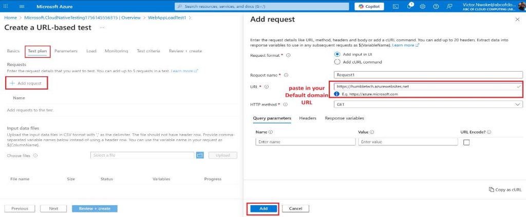Screenshot: Select Add to save your changes