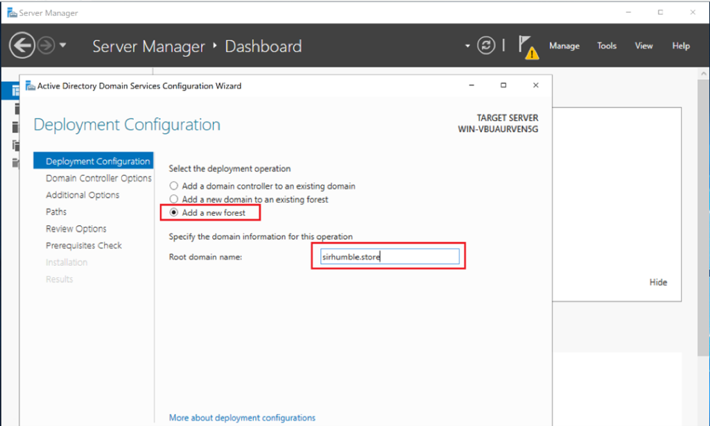 Screenshot: Set DSRM password for recovery (screenshot 2)