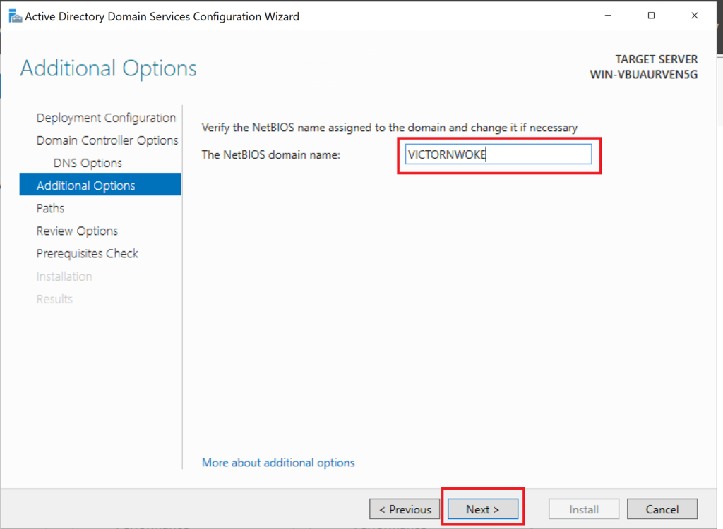Screenshot: Set DSRM password for recovery (screenshot 4)