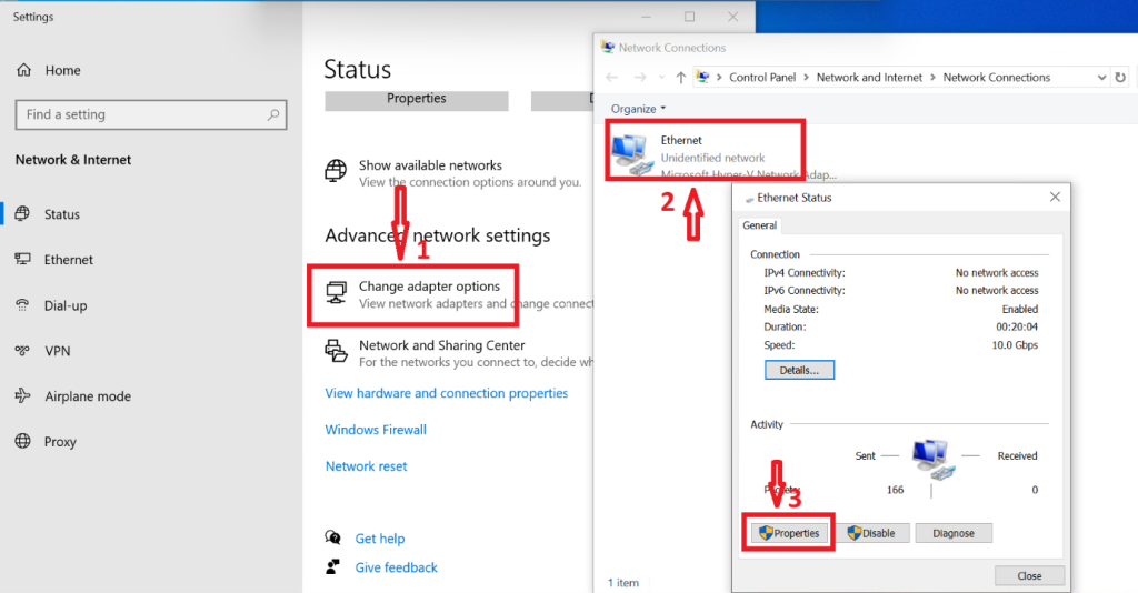 Screenshot: Configured DNS to point to the Domain Controller’s IP address (e.g., 192.168.21.200)