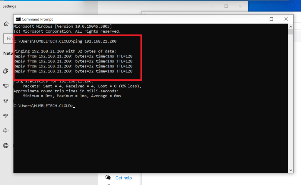 Screenshot: Opened System Settings → Changed PC name (ClientPC-01)