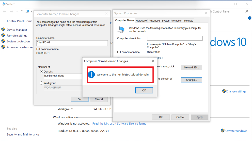 Screenshot: → Restarted the VM