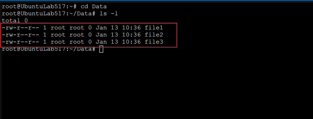 Terminal output of ls -l showing file permission strings like -rwxr-x---