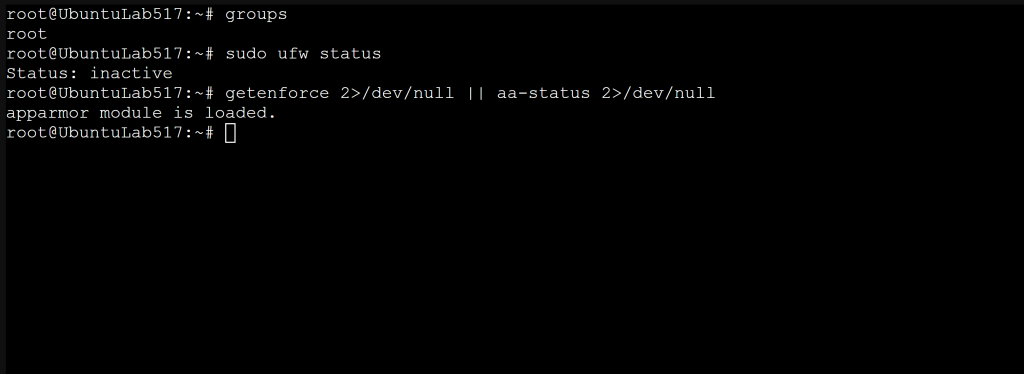 Screenshot: Run the following commands (screenshot 2)