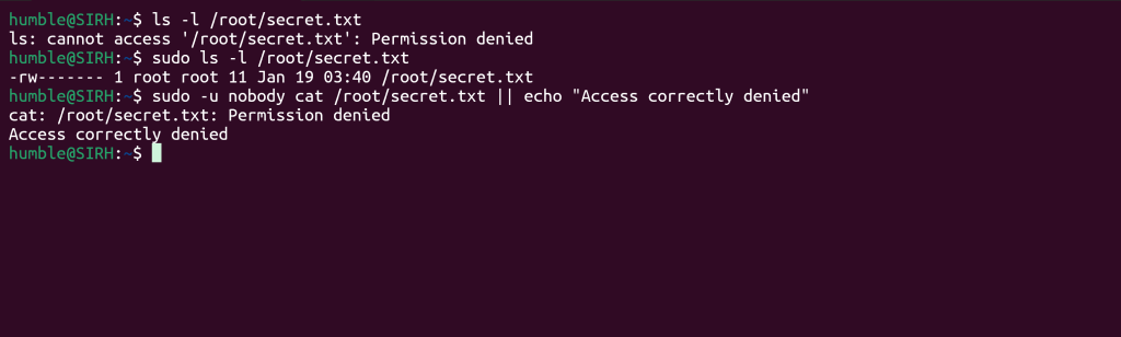 Screenshot: Lab: Harden a Sensitive File