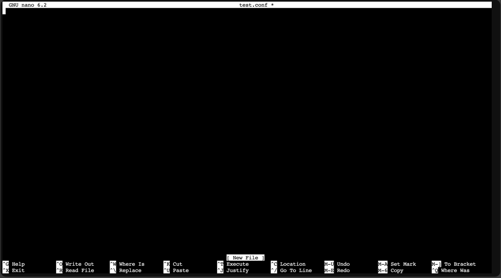 Screenshot: Open a test file