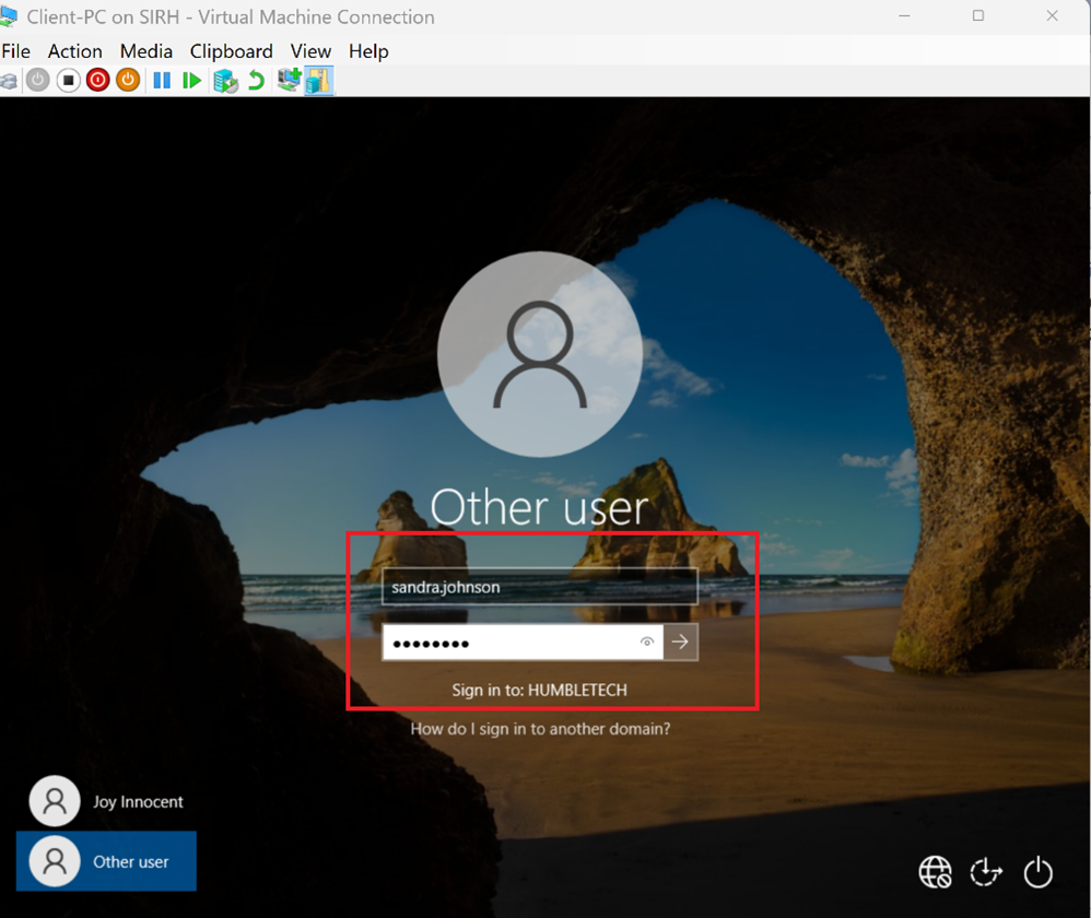 Screenshot: Use Run to open \VICTORN-X-DC2K19\HR-Documents to confirm the HR Dept can access the Shared Folder on the network location