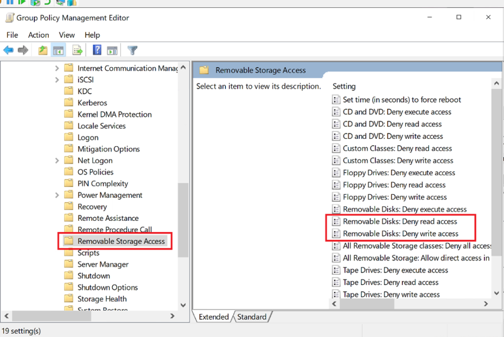 Screenshot: Enable/Disable the options shown on the right side as per the company requirements (screenshot 2)