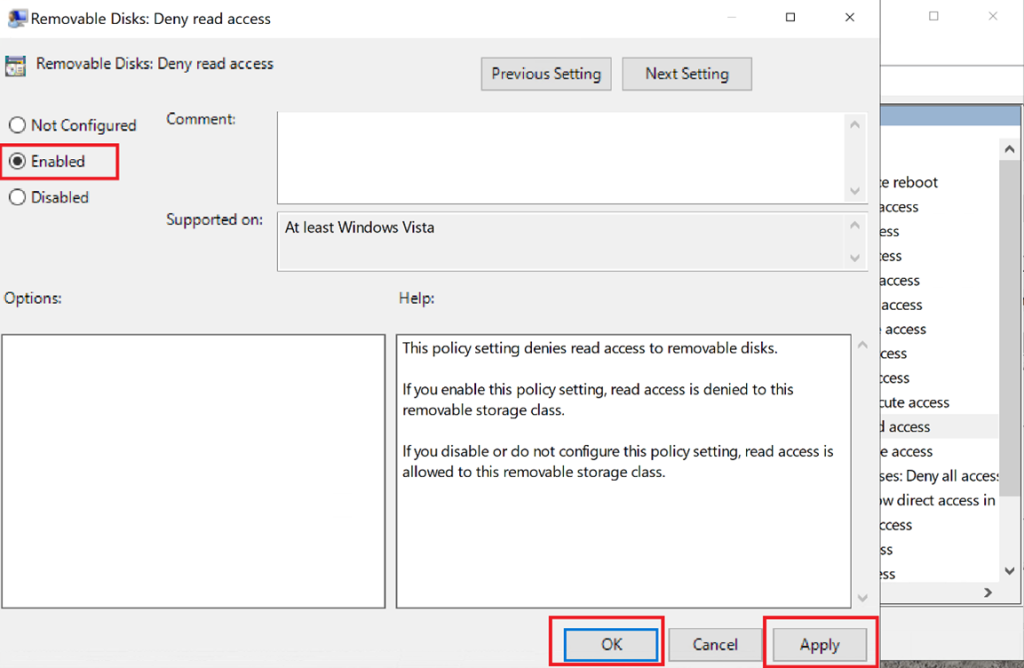 Screenshot: Enable/Disable the options shown on the right side as per the company requirements (screenshot 3)