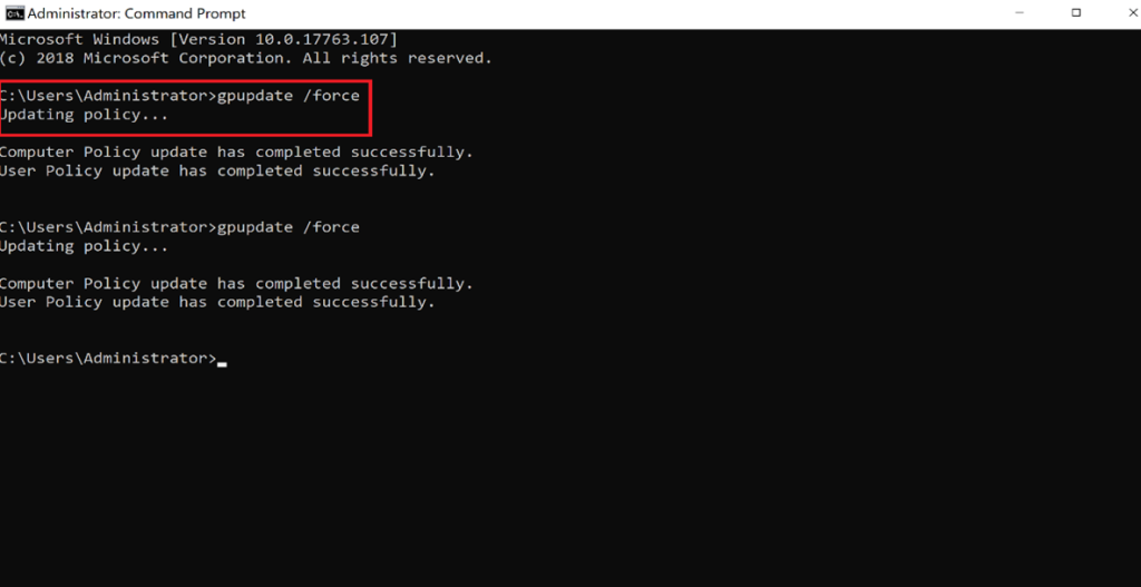Screenshot: Confirm removable media is blocked locally and via RDP