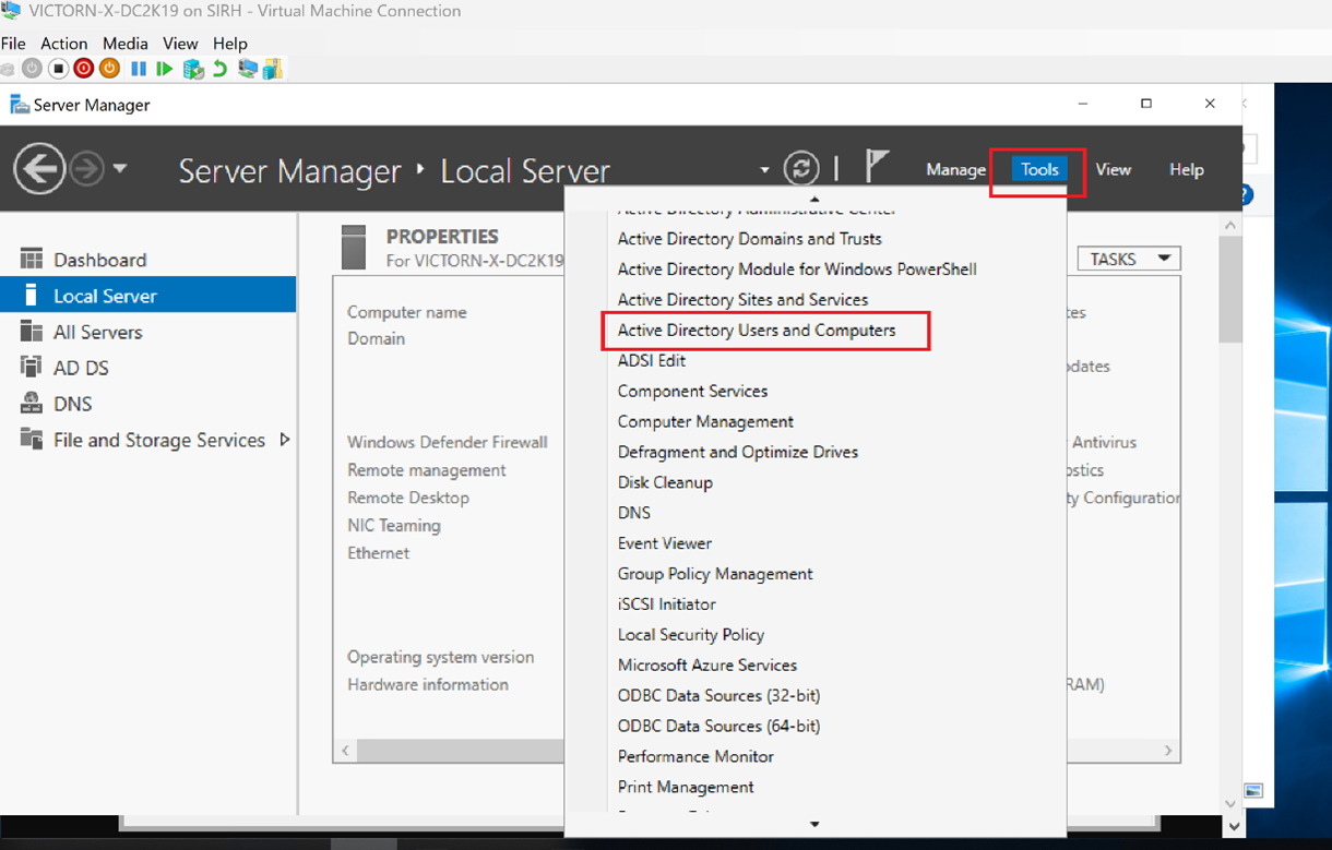 Managing Active Directory: Create OUs, Groups, and Users on Windows Server 2019 (Hyper-V Lab)