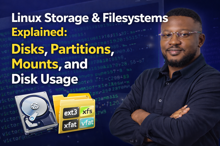 Linux Storage & Filesystems: Disks, Partitions, Mounts, and Disk Usage